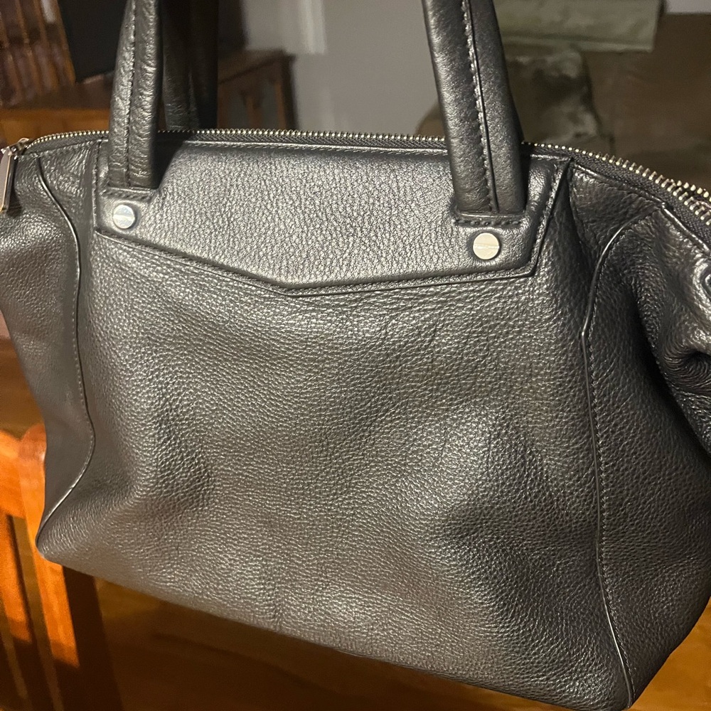 Elegant Black Leather Handbag